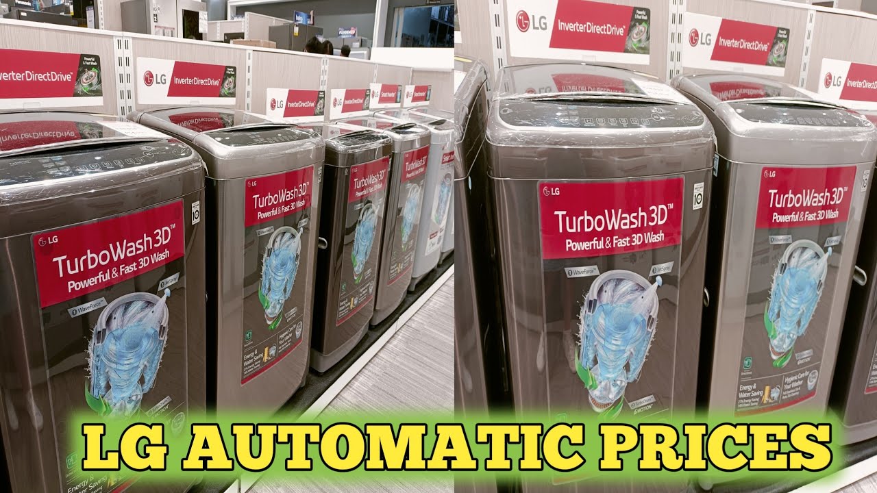 LG AUTOMATIC WASHING MACHINE PRICE LIST UPDATED