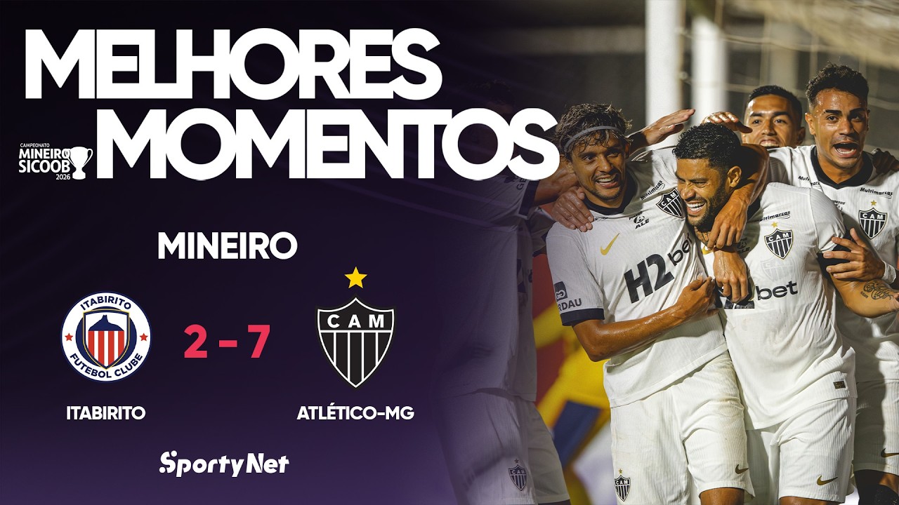 ATLÉTICO-MG GOLEIA O ITABIRITO E GARANTE LUGAR NA SEMIFINAL DO MINEIRO! – Melhores Momentos