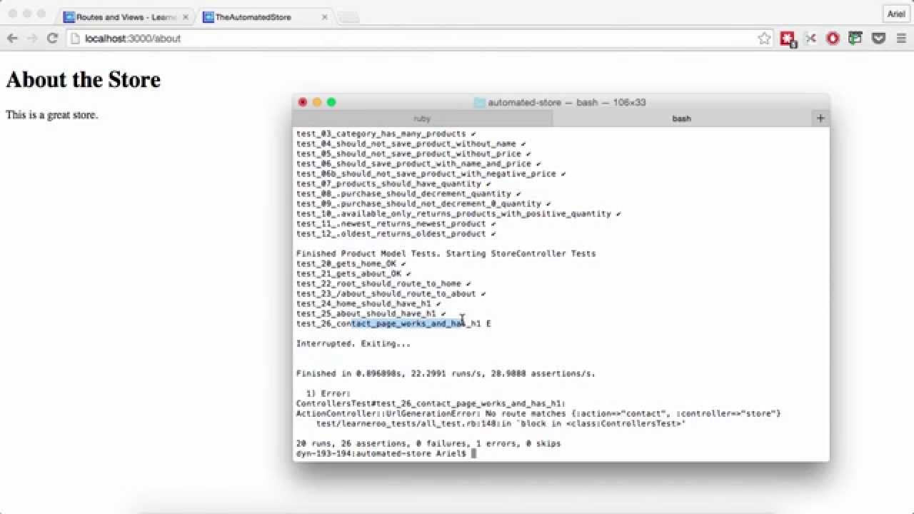 Creating a Rails Site - Part 1
