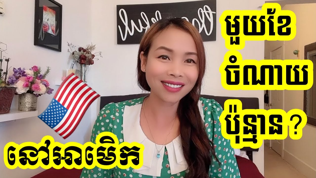 តើនៅអាមេរិកចំណាយប៉ុន្មានក្នុង1ខែ ហើយចំណាយលើអ្វីខ្លះ🤔