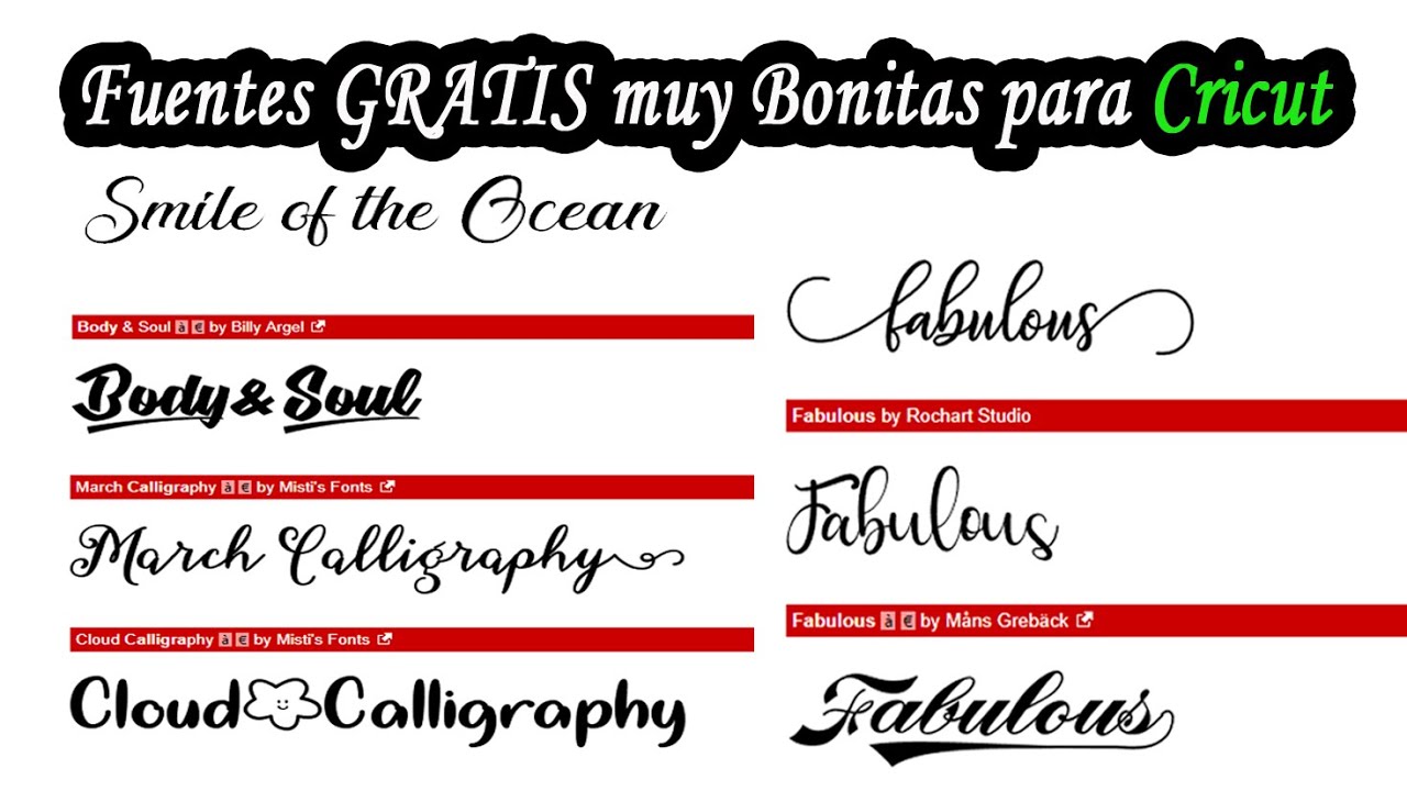 CRICUT - Como bajar FUENTES GRATIS | Miles de tipos de letras MUY BONITAS para Cricut. "Dafont"