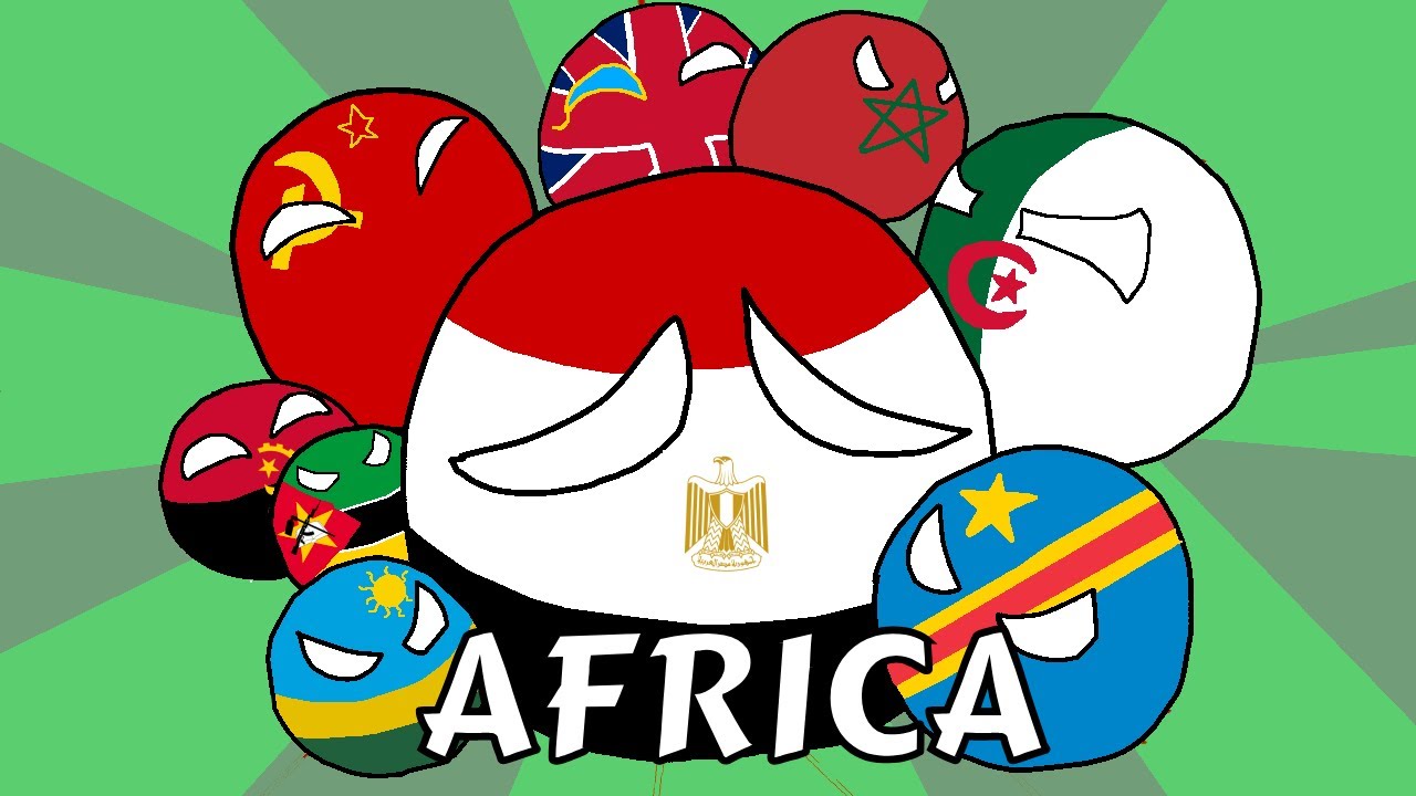 Modern History of Africa (1914-2024)  - Countryballs