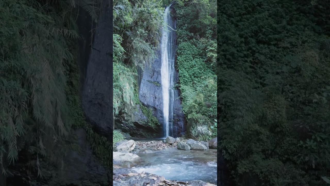 Rainbow Waterfall in the Taiwan jungle