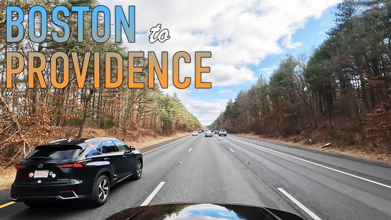Boston to Providence Drive in 4K