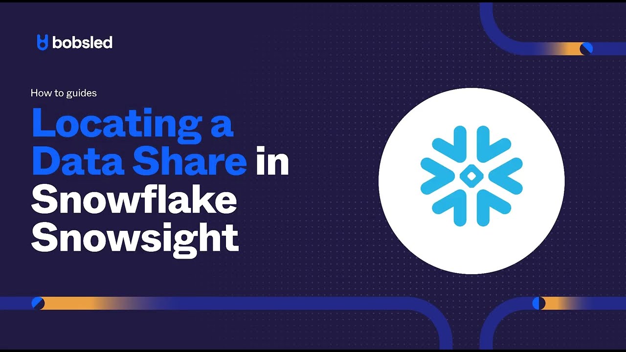 Locating a Snowflake Share in Snowsight