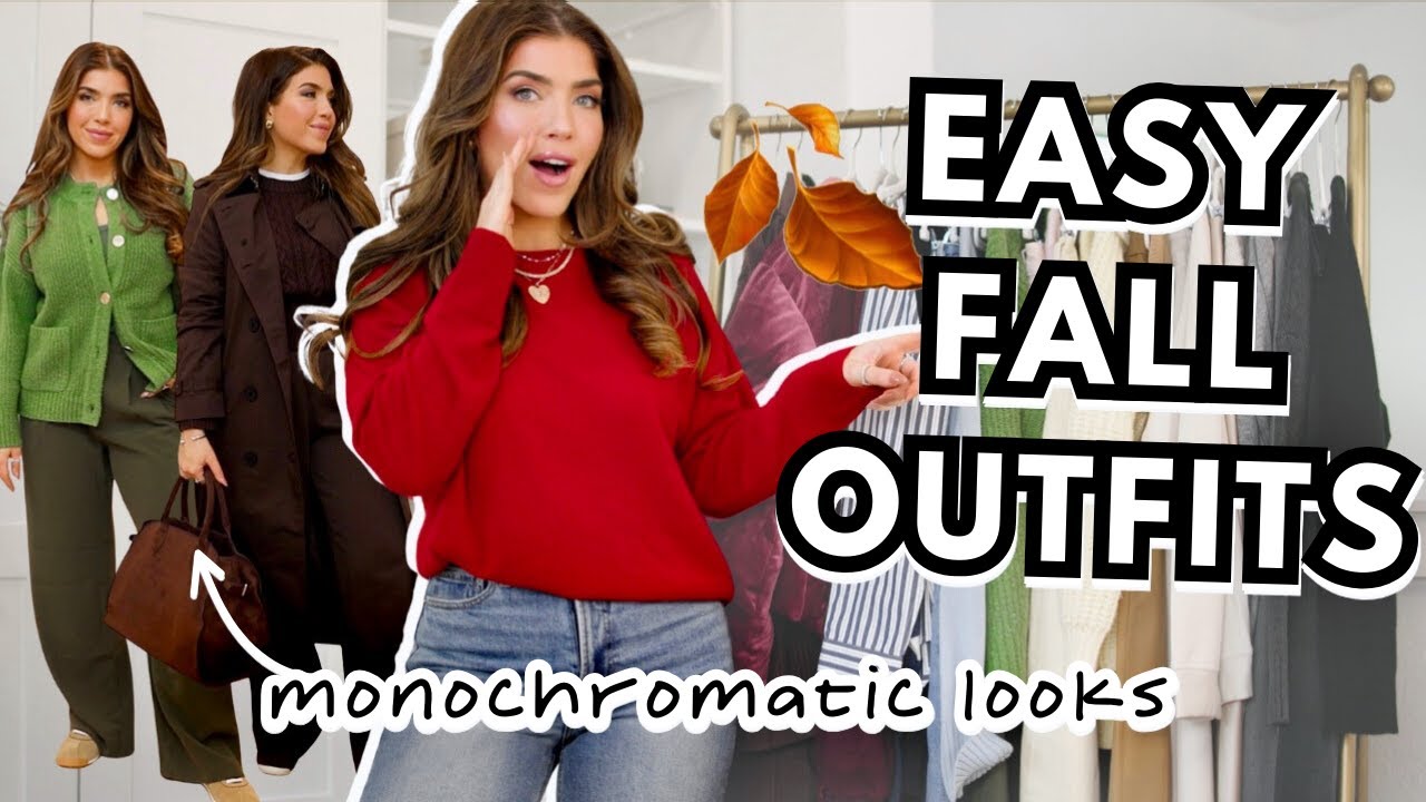 EASY FALL OUTFITS 2025 🍂 Try These When You Don't Know What to Wear ‼️ Monochromatic Fall Outfits