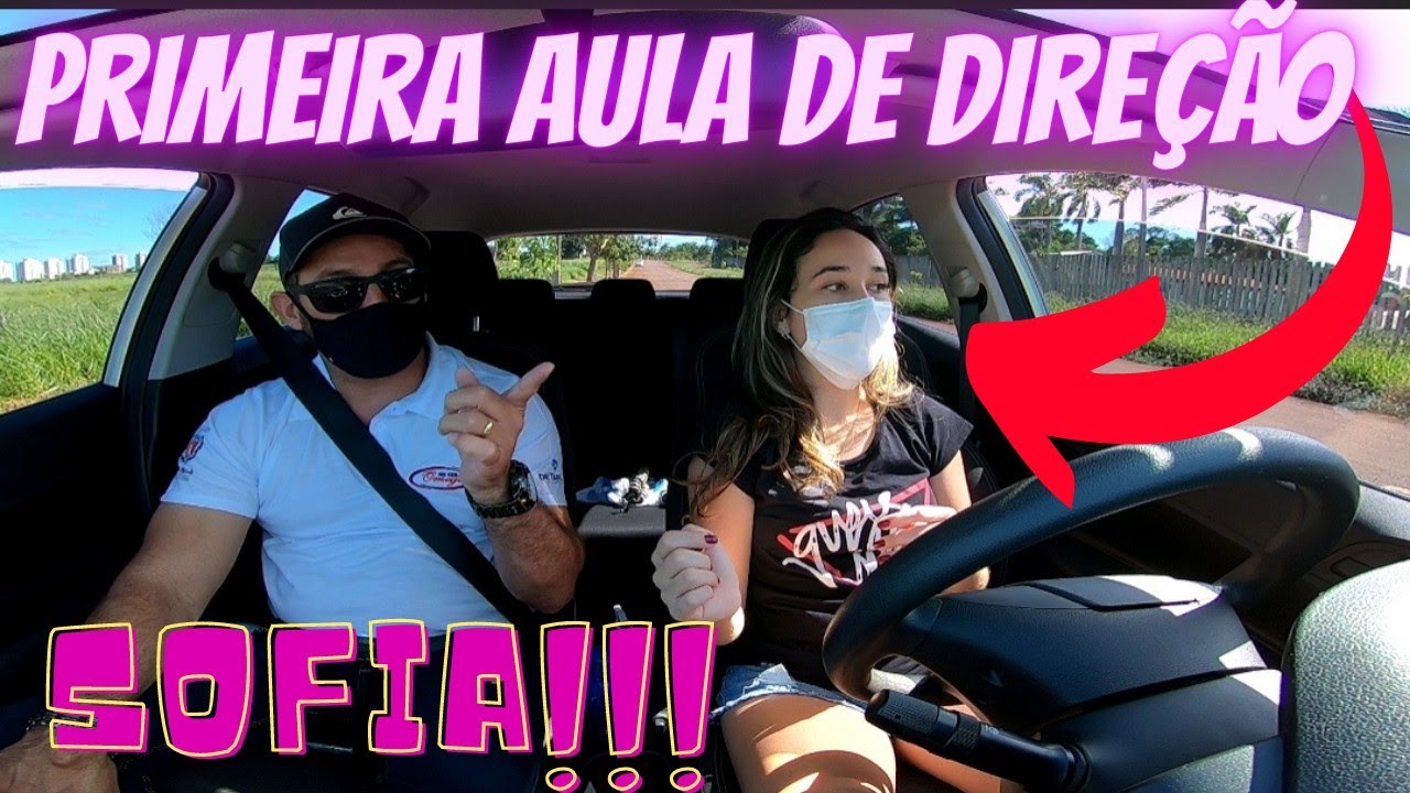 Primeira Aula de Auto Escola (Sofía)🚙🔛↘️📍🚦✅ #AutoEscola #CNH
