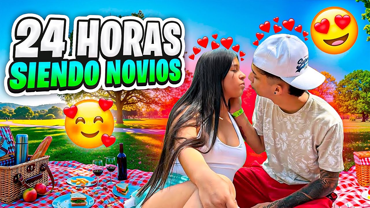 24 HORAS SIENDO NOVIOS 🫣💘*nos dimos nuestro primer beso 👩🏻‍❤️‍💋‍👨🏻😱