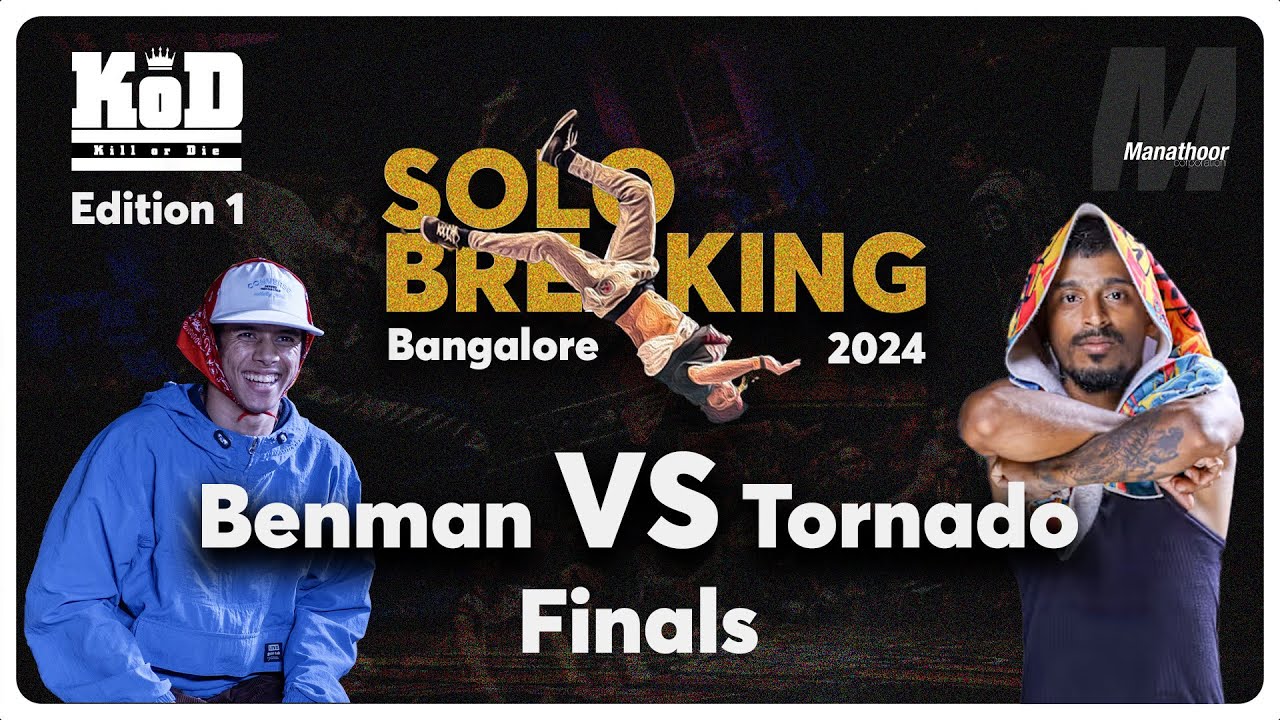 B-boy Benman VS B-BoyTornado | KOD Kill or Die Breaking Solo Battle Edition 1| Finals