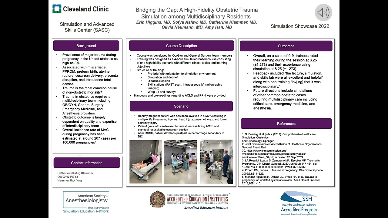 Bridging the Gap: A High-fidelity Obstetric Trauma Simulation among Multidisciplinary Residents