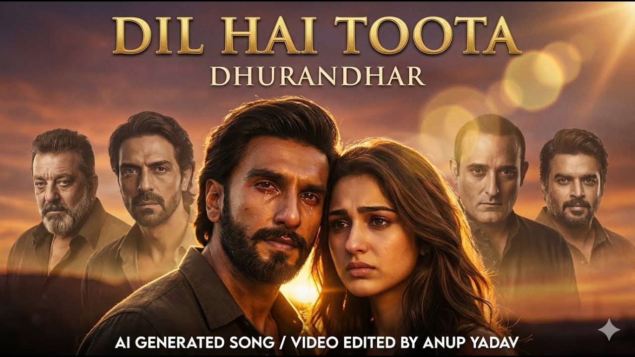 “DIL HAI TOOTA–Dhurandhar|Ranveer Singh × Sara Arjun|AI Generated Romantic&Emotional Song”ANUP YADAV
