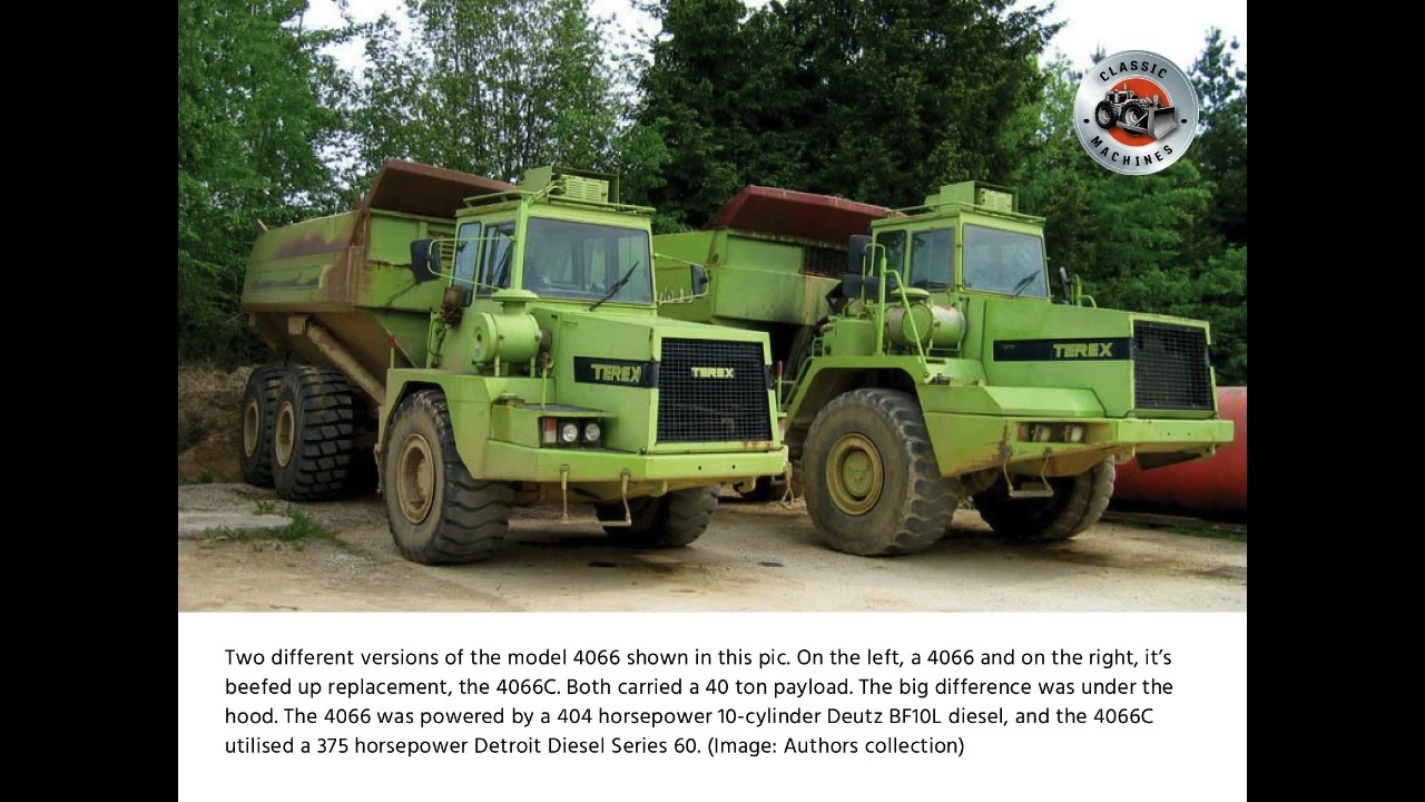 Classic Machines - The Terex articulated dump truck