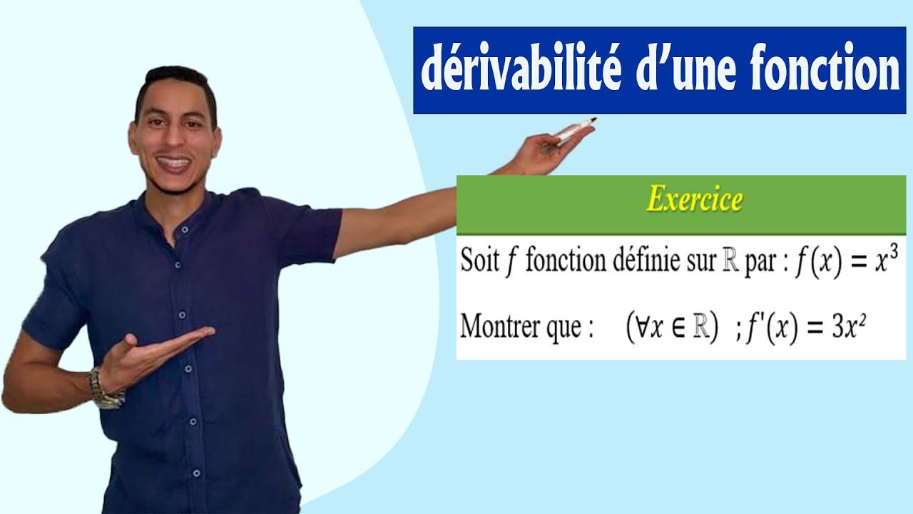 dérivabilité 1bac exercices - la dérivabilité sur un intervalle - fonction dérivée sur un intervalle