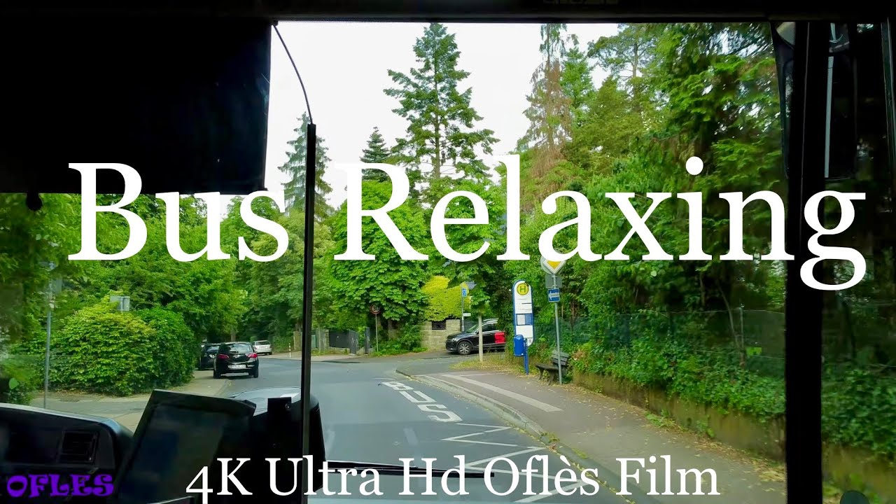 Voyager sur les routes d'Allemagne avec un bus Mercedes- Benz (4k Ultra Hd)