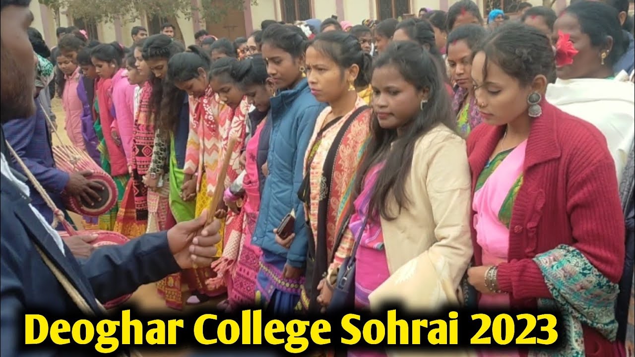 Deoghar College Deoghar Disom Sohrai 2023 ll Deoghar College Sohrai 2023 ll New Sohrai Video 2023