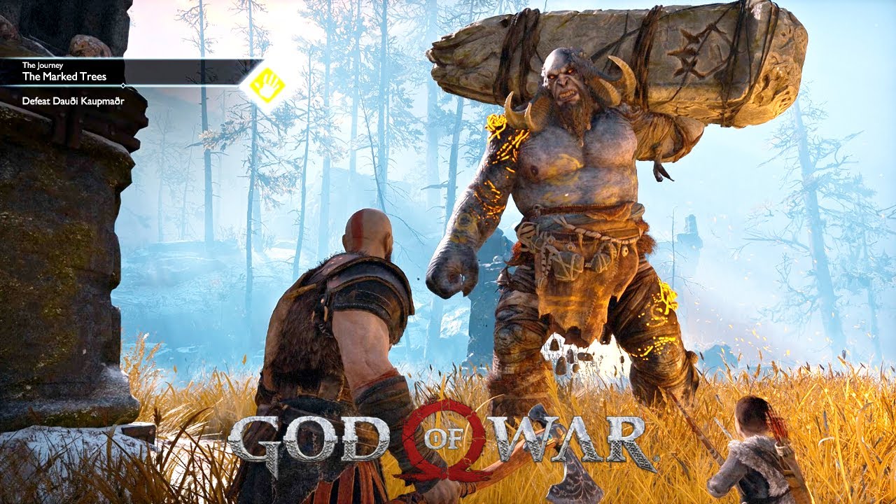 God of War | Defeating Daudi Kaupmadr in a Brutal Boss Fight [4K 60FPS]