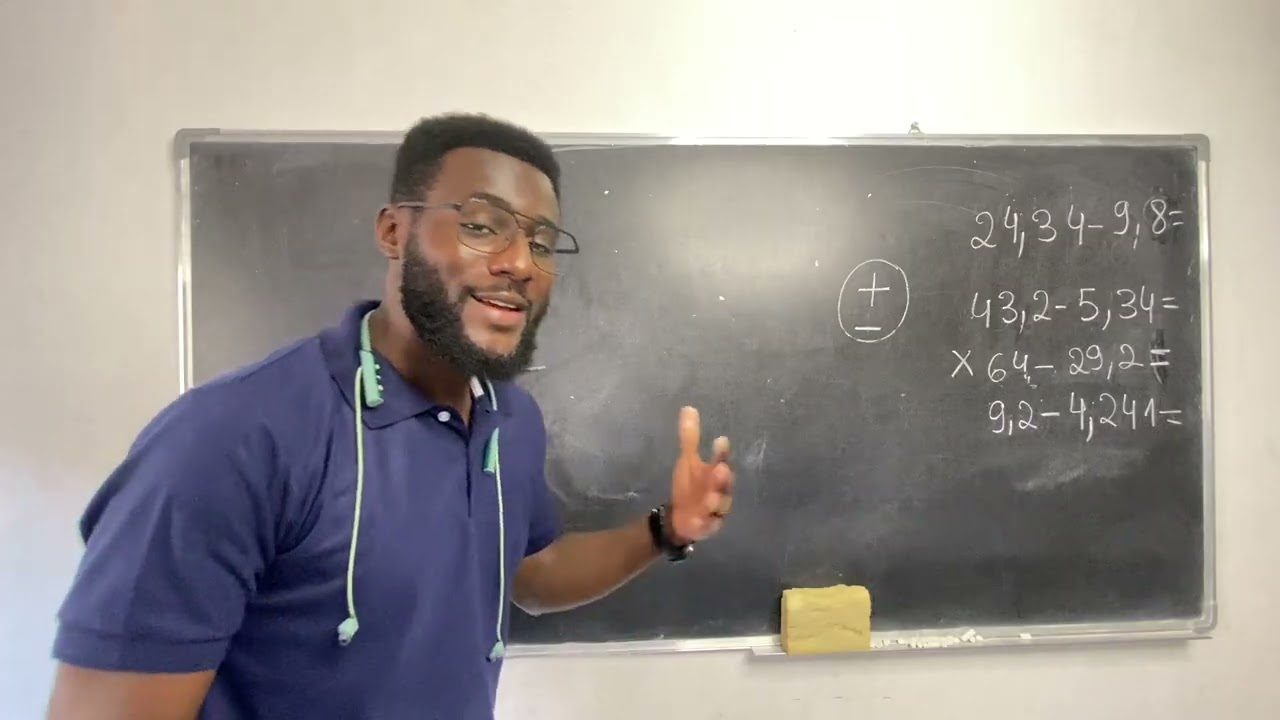 Subtração de Números decimais