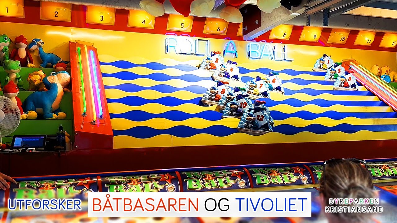 Utforsker Båtbasaren og tivoliet i Dyreparken!