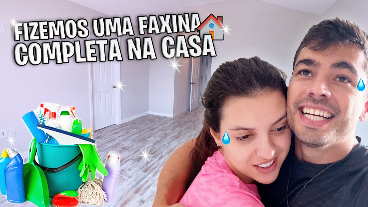 Fizemos a primeira faxina completa da casa.