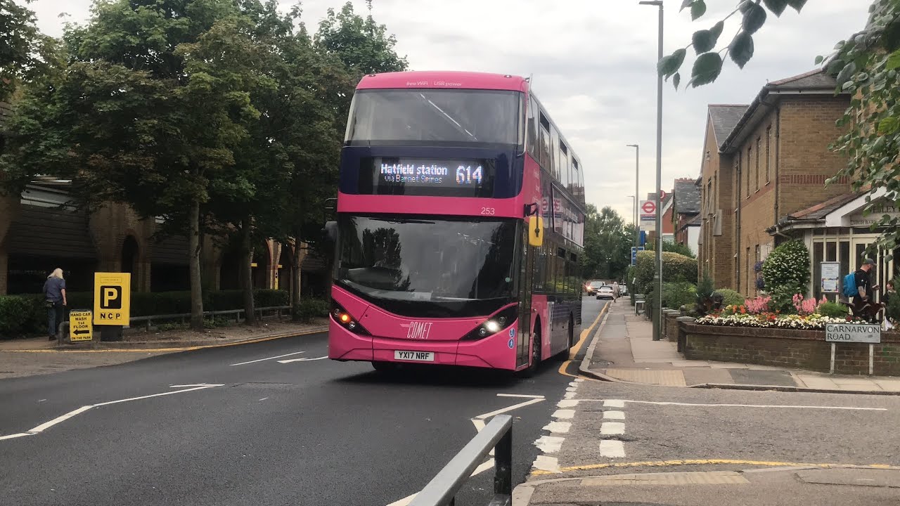 University Bus | Journey on Route 614 | 253 (YX17NRF)
