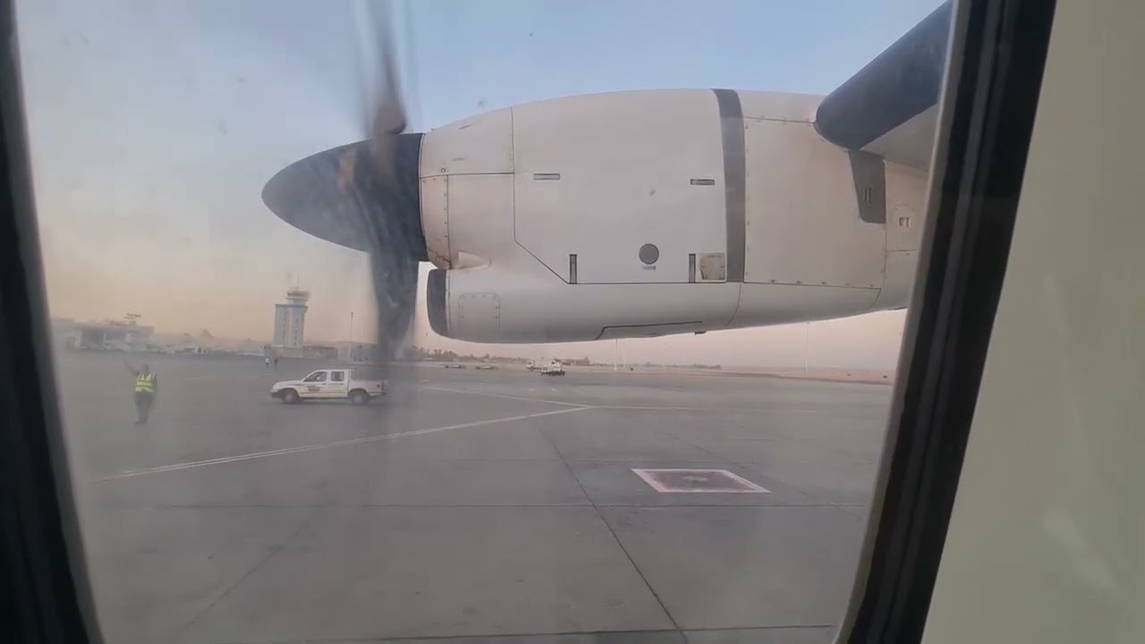 Air Cairo SM55 ATR 72 600 Luxor to Cairo, Egypt  🇪🇬