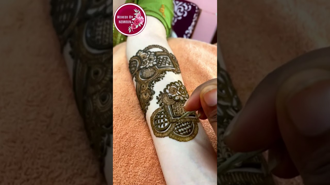 Unique style Arabic Henna Mehendi Design Tutorial