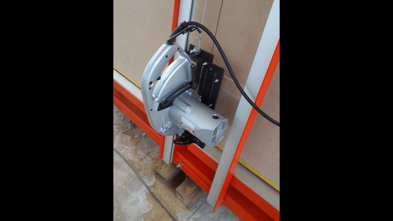 ตัดMDF 12มิลx4แผ่นในคราวเดียวด้วย MAKITA 5201N 10นิ้ว บนแท่นตัดไม้แบบรางตั้ง