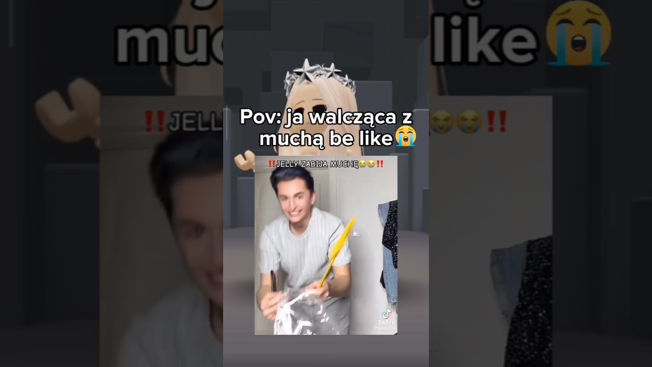 Ja walcząca z muchą be like😭 || FILM Z TT‼️|| #wybijsie #roblox #dlaciebie #shortvideo #nwm