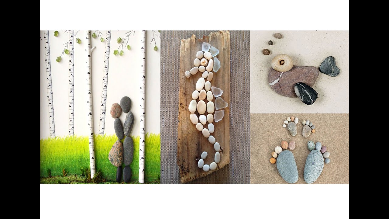 # 50 # Pebbles art collection | Best out of waste ideas | DIY Home | Pebble art idea