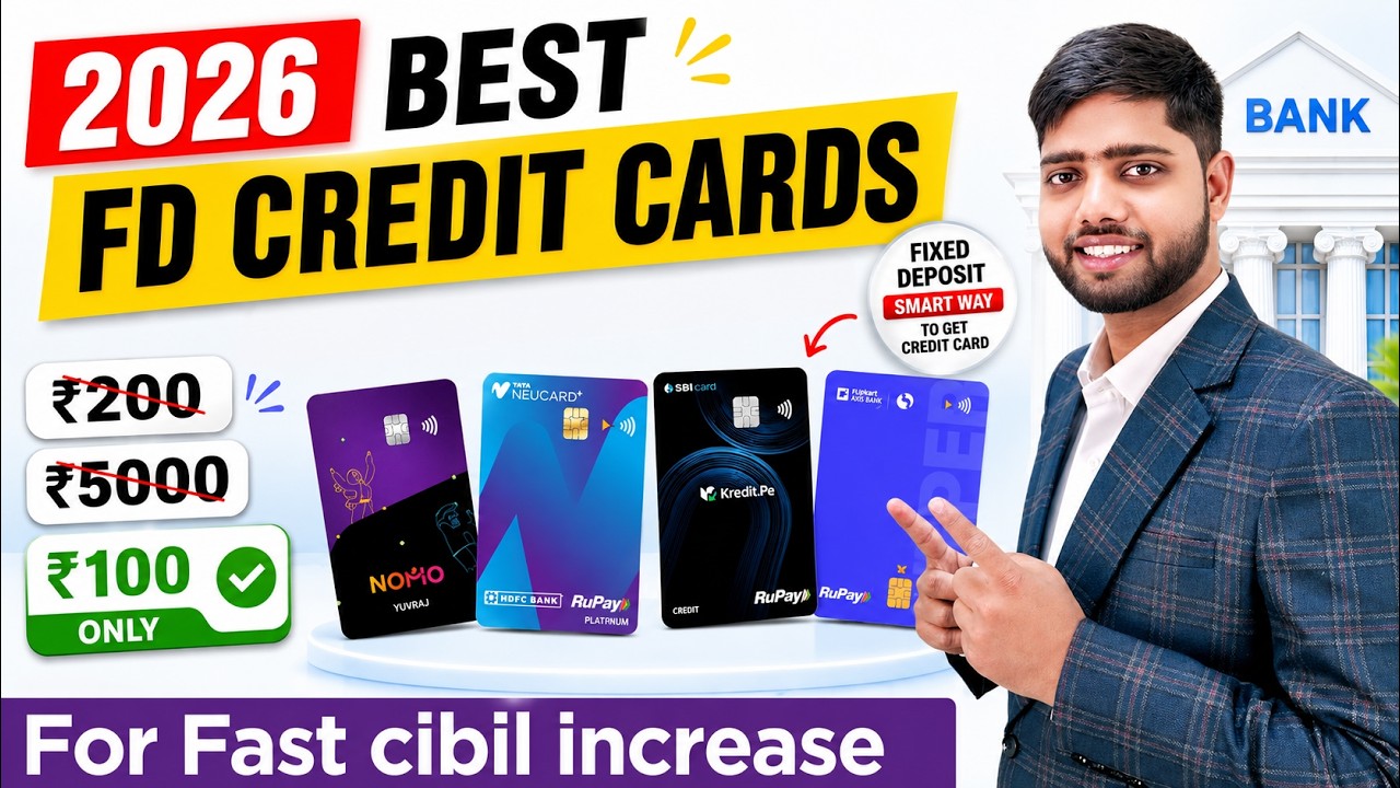 Best fd credit cards 2026 || Best Credit Cards Against Fixed Deposit in India | FD Credit Card