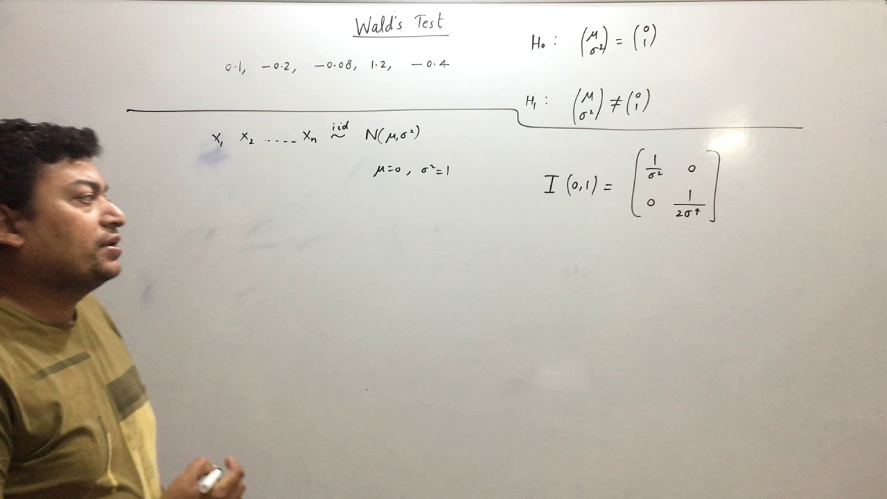 Wald's test Statistic calculation by Mr. Rohit Gupta - Part 1 | IXPOE