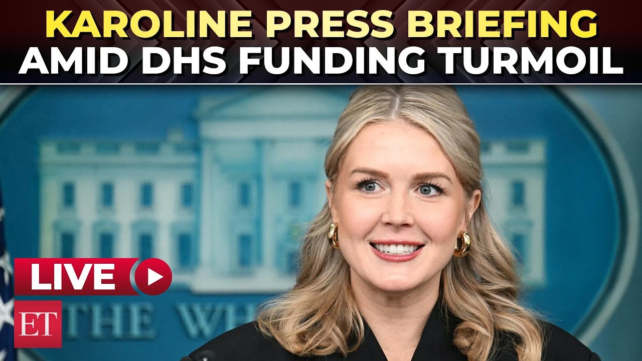 LIVE | White House press secretary Karoline Leavitt's press briefing amid DHS funding turmoil