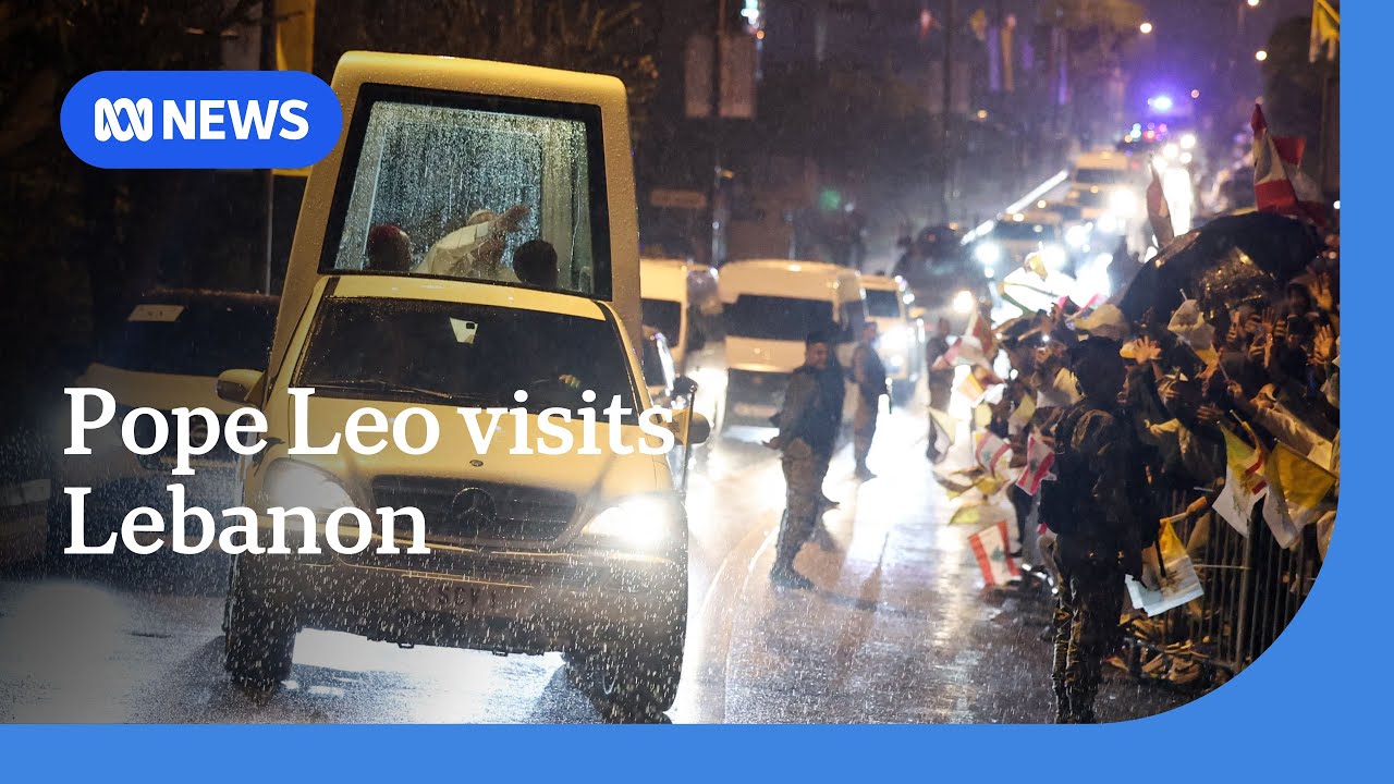 Pope Leo arrives in Lebanon on Middle East tour | ABC NEWS