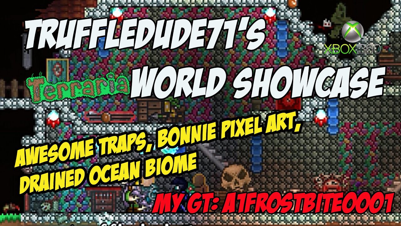 TruffleDude71's Terraria Xbox One Map Showcase | Drained Ocean!