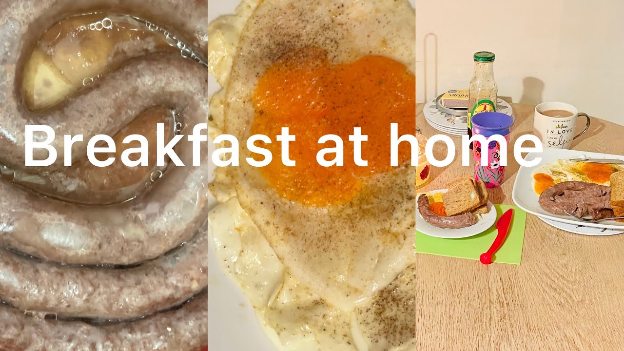 Breakfast at home/vlog
