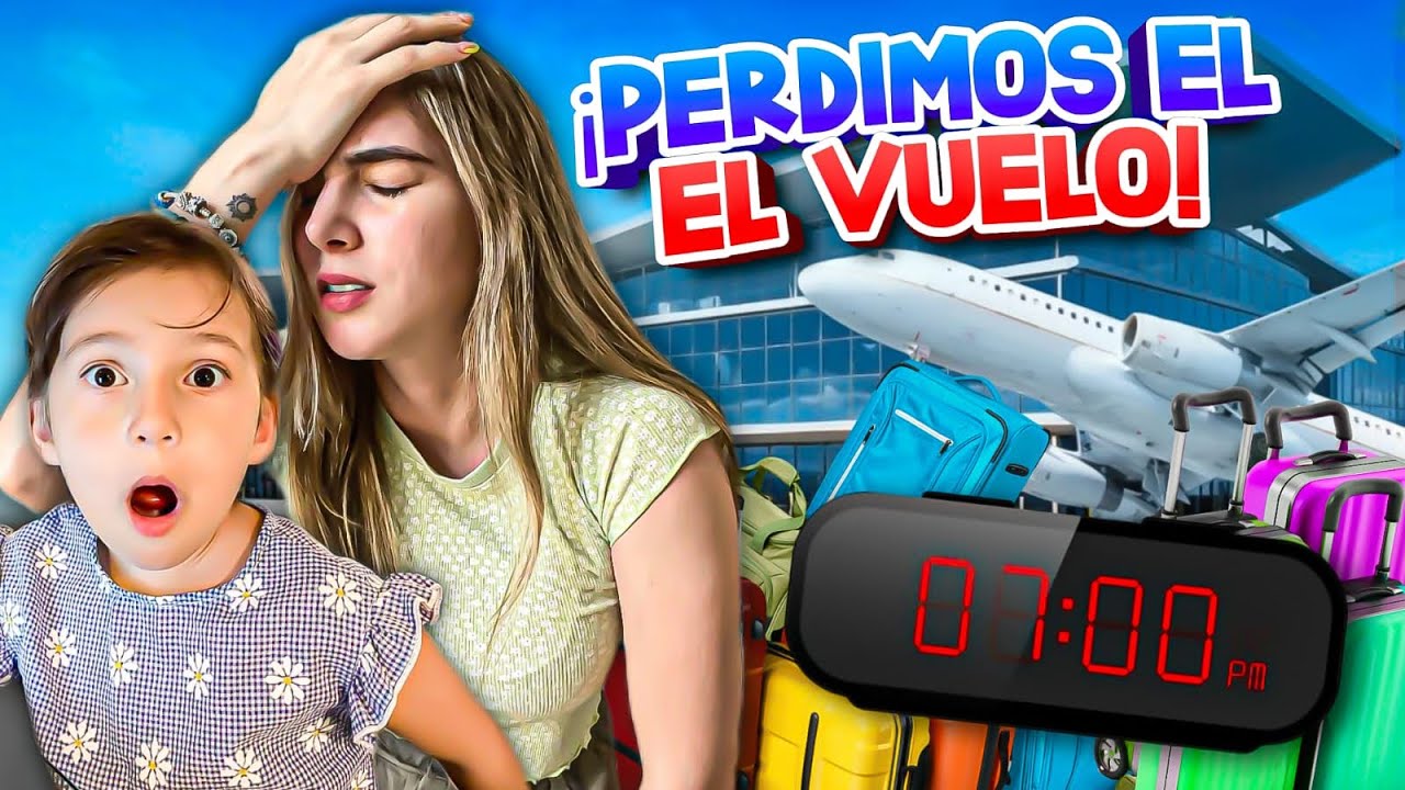 PERDIMOS el VUELO 😱 | DORMIMOS en un AEROPUERTO EMBRUJADO