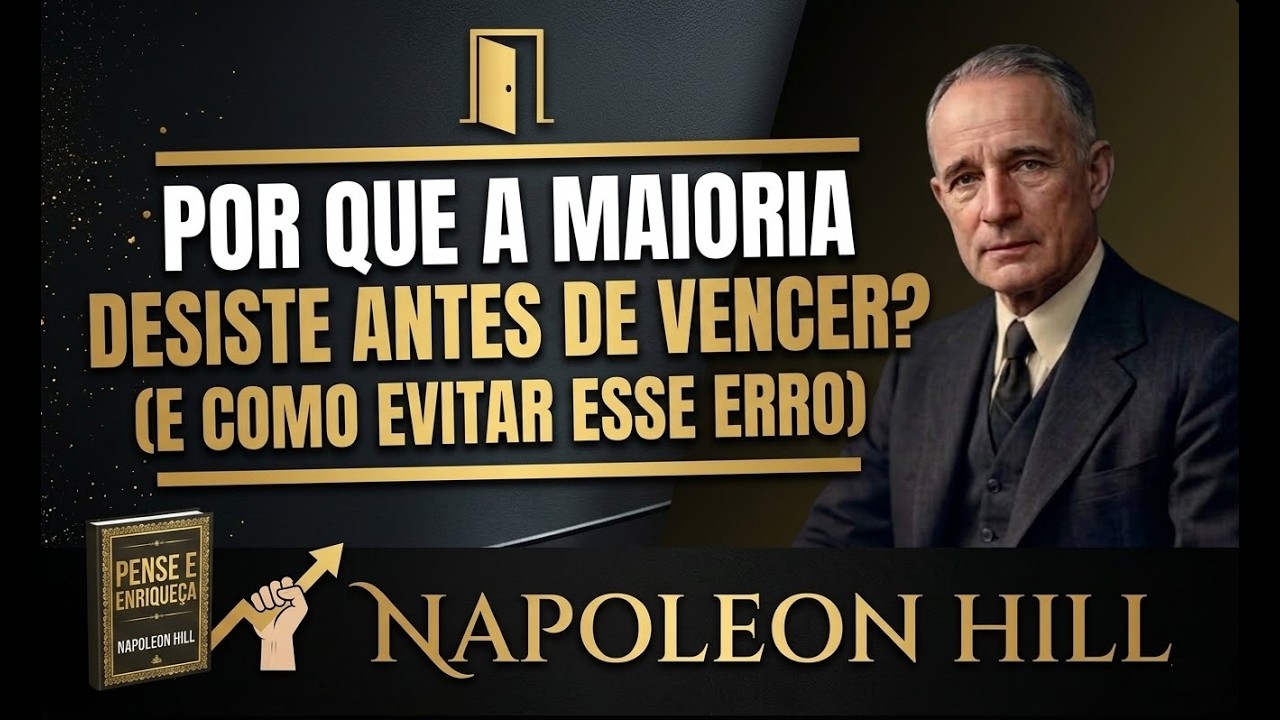 Por Que a Maioria das Pessoas Desiste Antes de Vencer (E Como Evitar Esse Erro) | NAPOLEON HILL