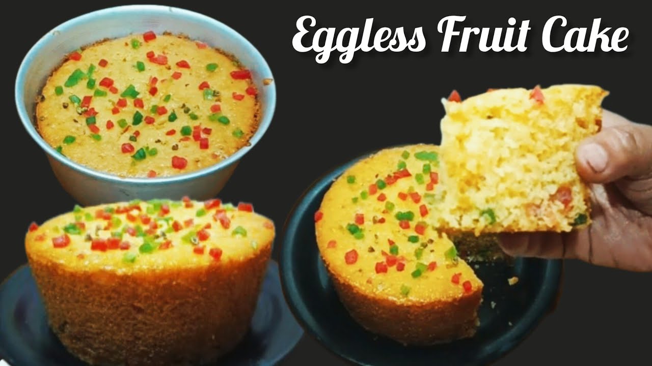 Eggless Tutti-frutti cake कुकर मे बिना बिगडे बनाए  🍰🍰  Soft  Spongy  &  Delicious  Fruit Cake ❤️❤️ 