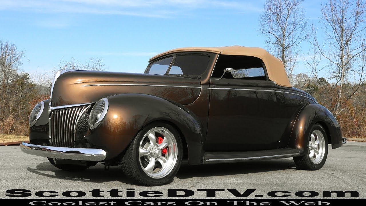 1939 Ford Convertible Street Rod Steve Holcomb Pro Auto Custom Interiors