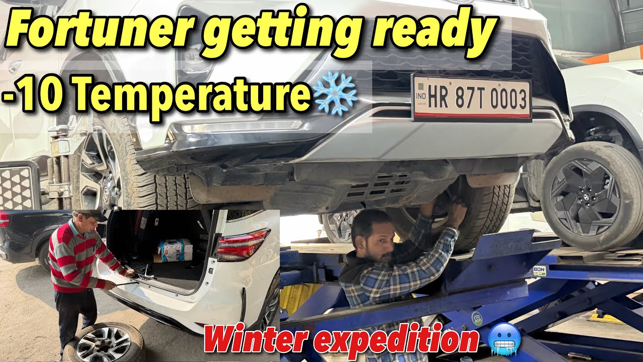 Fortuner Legender ki pehli snow off-roading❄️ ki taiyari🤗❤️| 