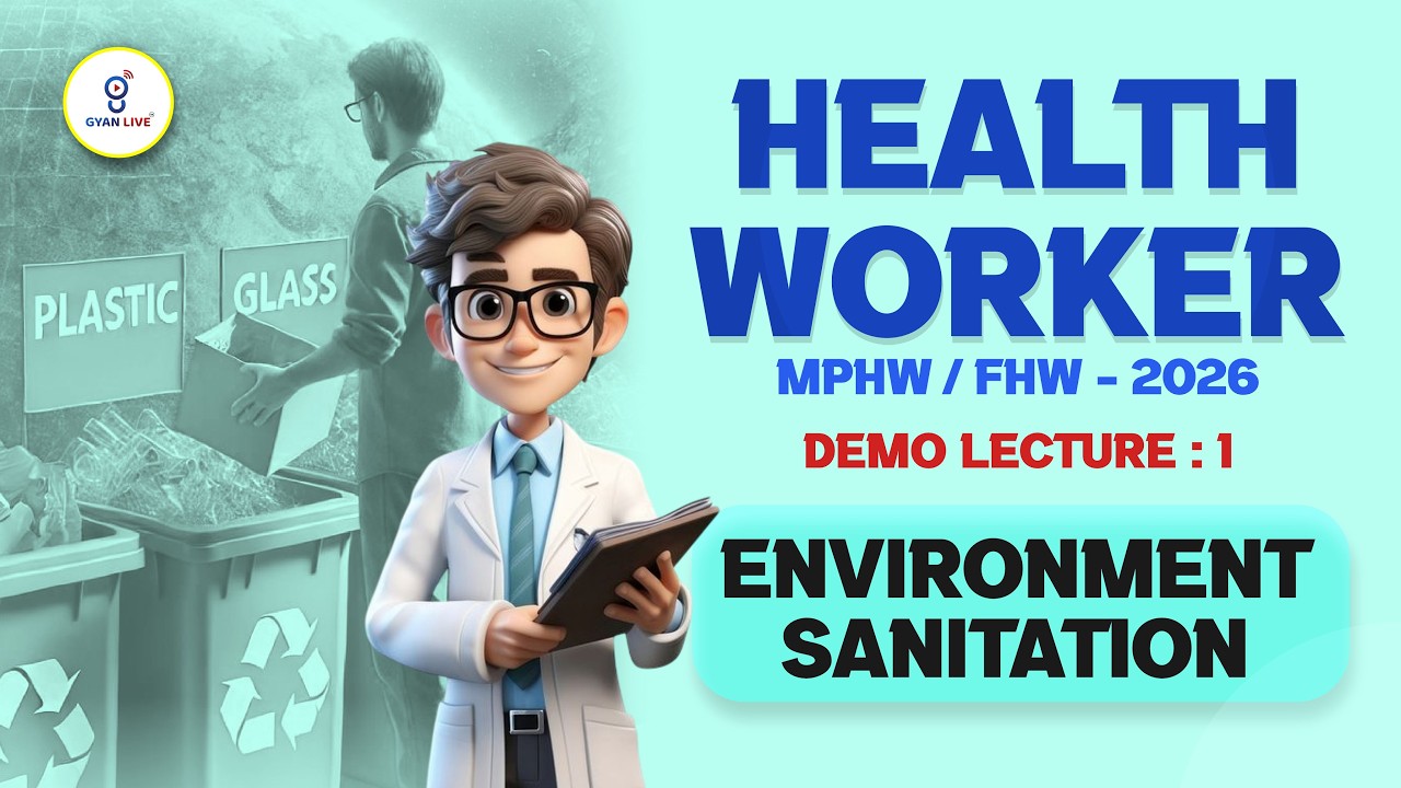ENVIRONMENT SANITATION DEMO  | Health Worker Batch MPHW / FHW - 2026 | LIVE@04PM