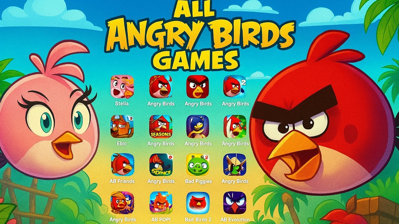 Angry Birds Stella,Angry Birds GO,Journey,Epic,Seasons,Transformers,RIO,Friends,Space,STAR WARS II