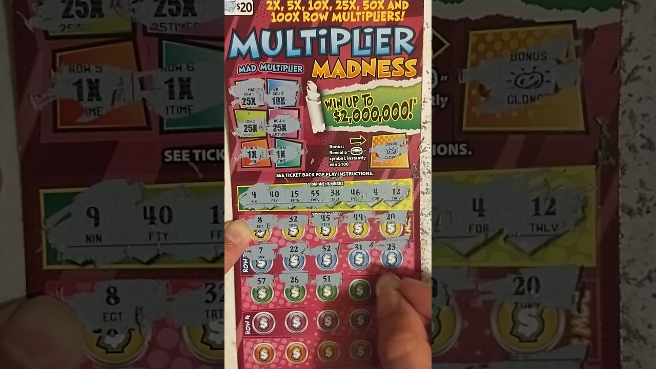 $20 Multiplier Madness scratch off Illinois Lottery winner 🤑