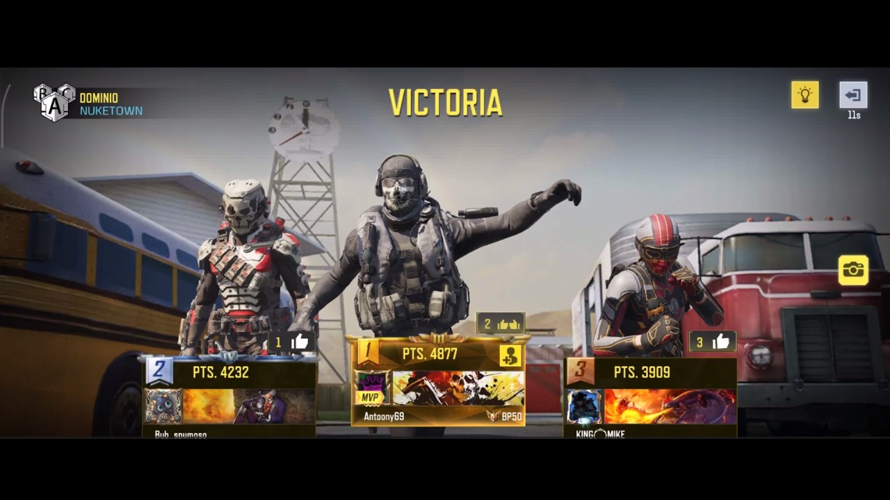 partida igualada en la nueva temporada de call of duty mobile de dominio en nuketown