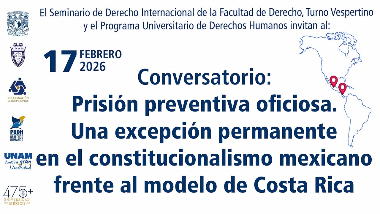 Prisión preventiva oficiosa.Una excepción permanente en el constitucionalismo mexicano, John Brenes