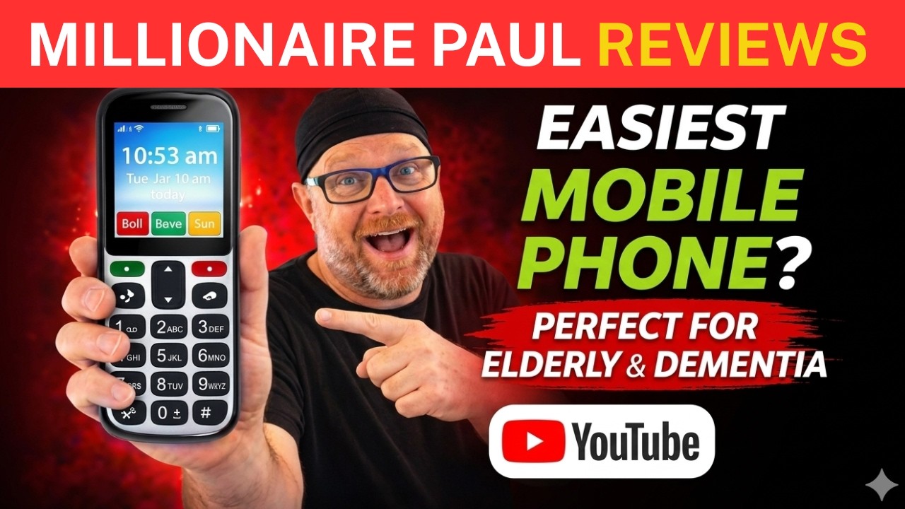 The Easiest Mobile Phone for Elderly, Dementia, etc (Doro 780X) UK #millionairepaul