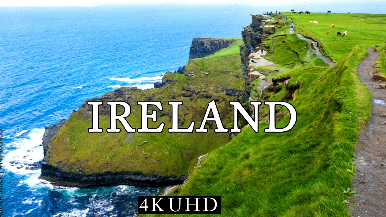 Ireland 4K - Explore The Mesmerizing Dublin Drone Film With Relaxing Piano Music
