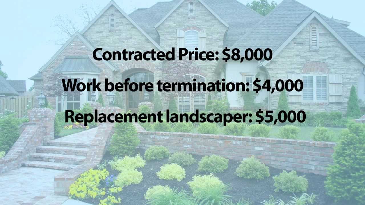 36. Contracts: Restitution