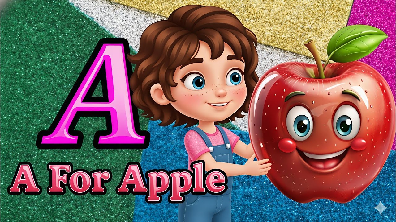 A for Apple 🍎 | ABCD Learning | Kids Alphabet Song | Nursery Rhymes
