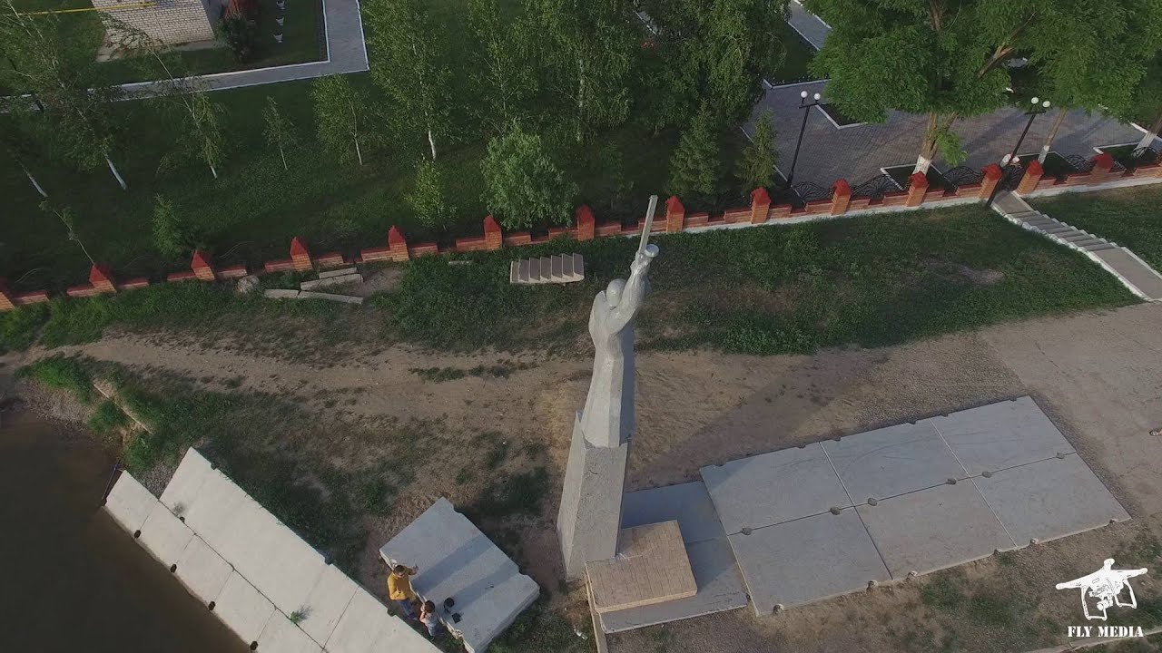 Астраханская область пос. Красный Яр . Квадрокоптер DJI Phantom 3 Professional. Обзорный полет